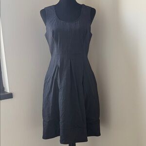 Banana Republic Charcoal Sleeveless Midi Dress